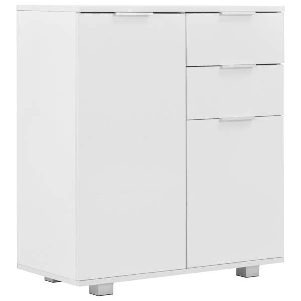 vidaXL puhvetkapp k&otilde;rgl&auml;ikega valge 71 x 35 x 80 cm, tehispuit