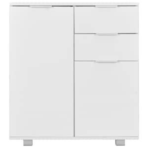 Příborník bílý s vysokým leskem 71x35x80 cm kompozitní dřevo - obrázek 3