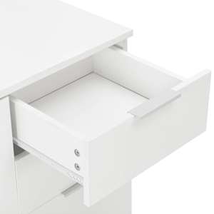 Příborník bílý s vysokým leskem 71x35x80 cm kompozitní dřevo - obrázek 7