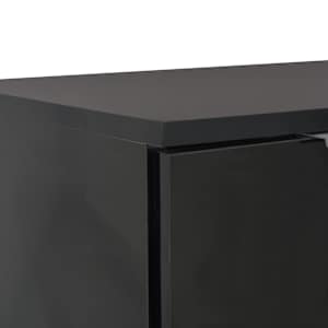 Příborník černý s vysokým leskem 71x35x80 cm kompozitní dřevo - obrázek 6