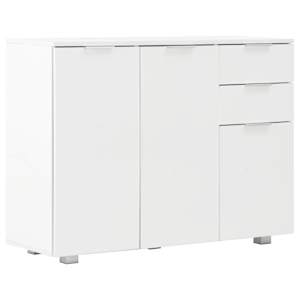 vidaXL puhvetkapp k&otilde;rgl&auml;ikega valge 107x35x80,5 cm