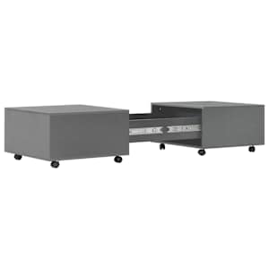 vidaXL Coffee Table High Gloss Grey 120x60x35 cm