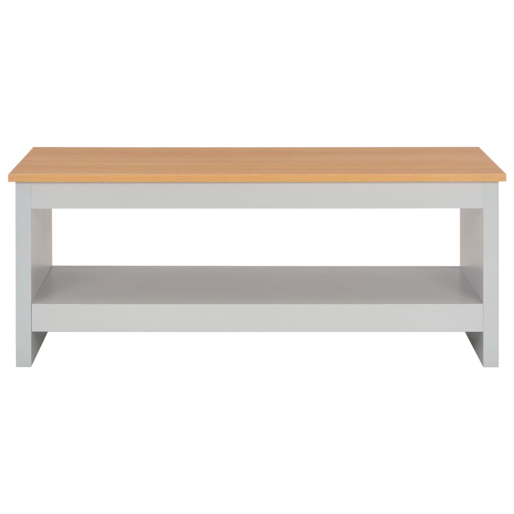 

vidaXL Salontafel 105x47x42 cm grijs