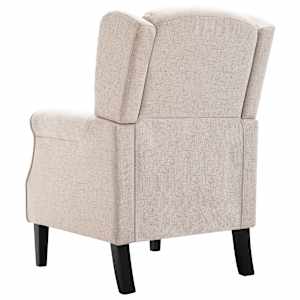 Křeslo béžové textil - obrázek 5