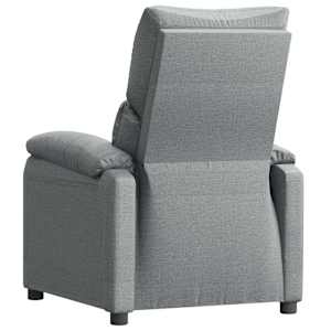 Polohovací křeslo světle šedé textil - obrázek 5