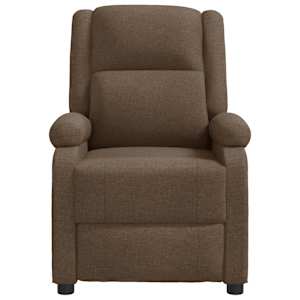 Polohovací křeslo hnědé textil - obrázek 3