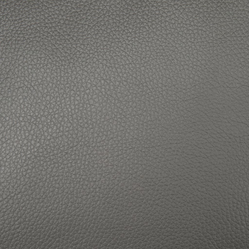 Fotoliu rabatabil cu taburet, gri, piele ecologică