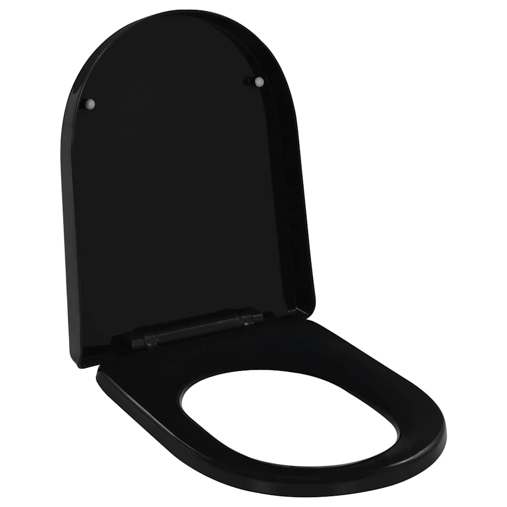 Thumbnail - vidaXL Toilettensitz mit Absenkautomatik und Quick-Release Schwarz