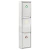 vidaXL pr&uuml;gi sorteerimise pr&uuml;gikast, roostevaba teras, 3 x 8 l
