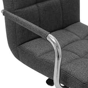 Barski stol temno sivo blago - slika 6