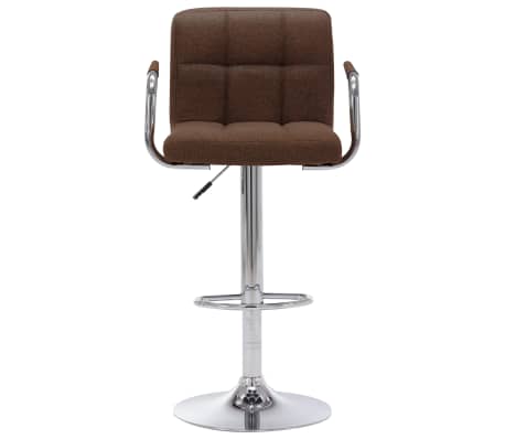 vidaXL Chaise de bar Marron Tissu