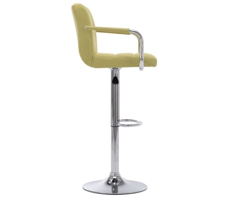 vidaXL Chaise de bar Vert Tissu vidaXL Chaise de bar Vert Tissu