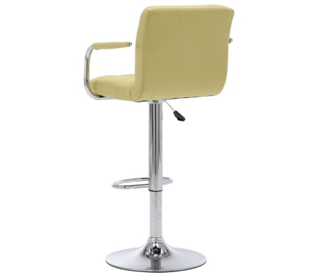 vidaXL Chaise de bar Vert Tissu vidaXL Chaise de bar Vert Tissu