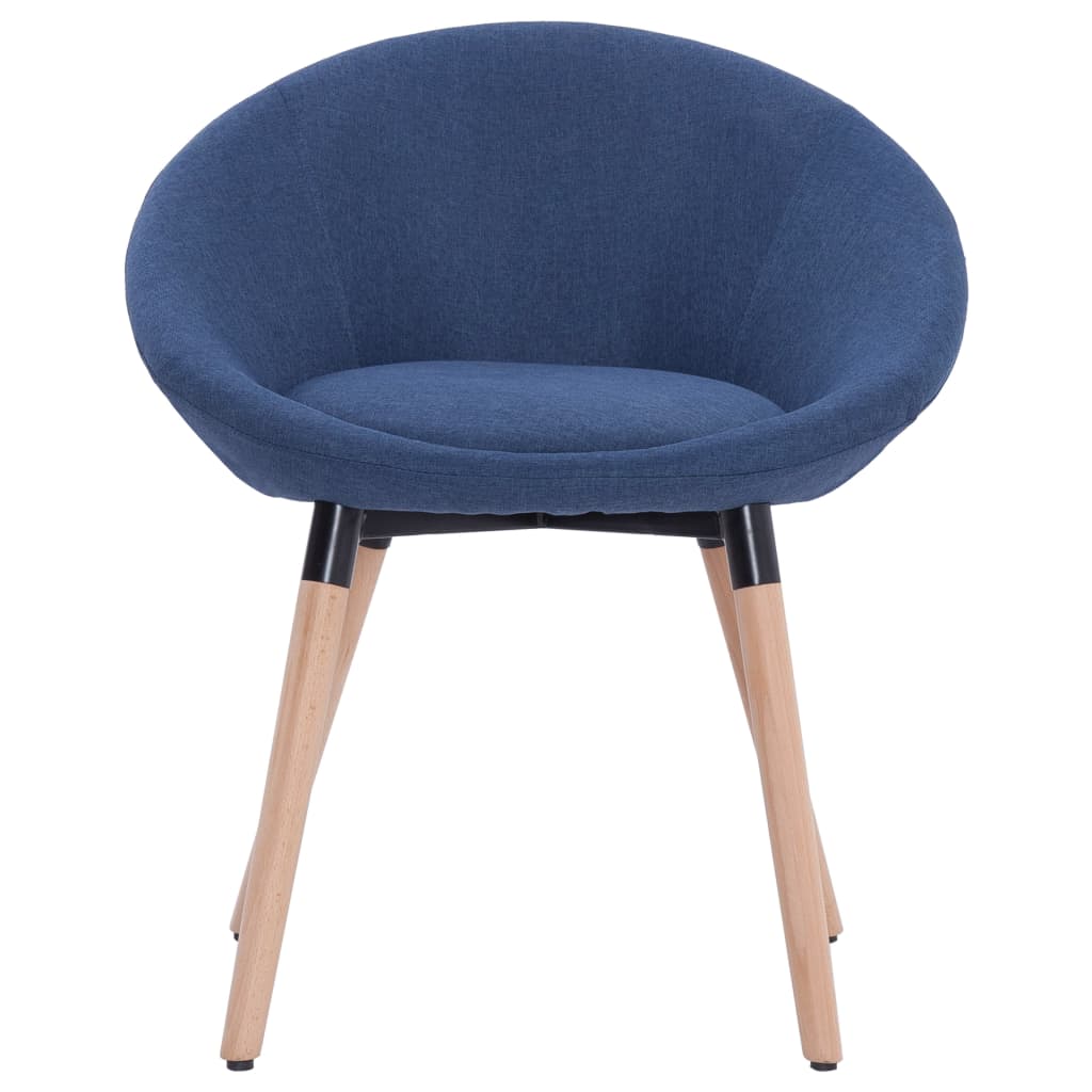 vidaXL Chaise de salle à manger Bleu Tissu