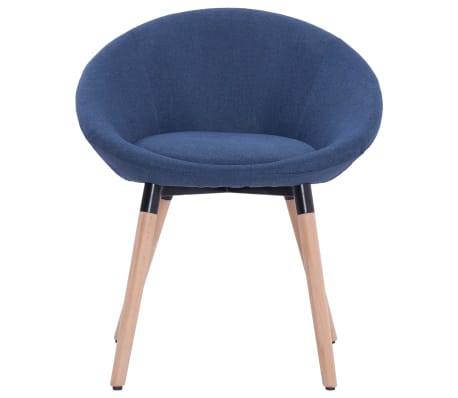 vidaXL Valgomojo kėdė, mėlynos spalvos, audinys