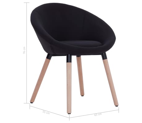 Esszimmerstuhl Schwarz - Enteiran