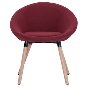 Jídelní židle vínová textil - obrázek 2