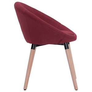 Jídelní židle vínová textil - obrázek 3