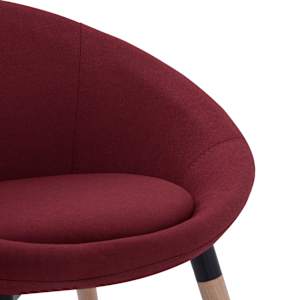 Jídelní židle vínová textil - obrázek 5