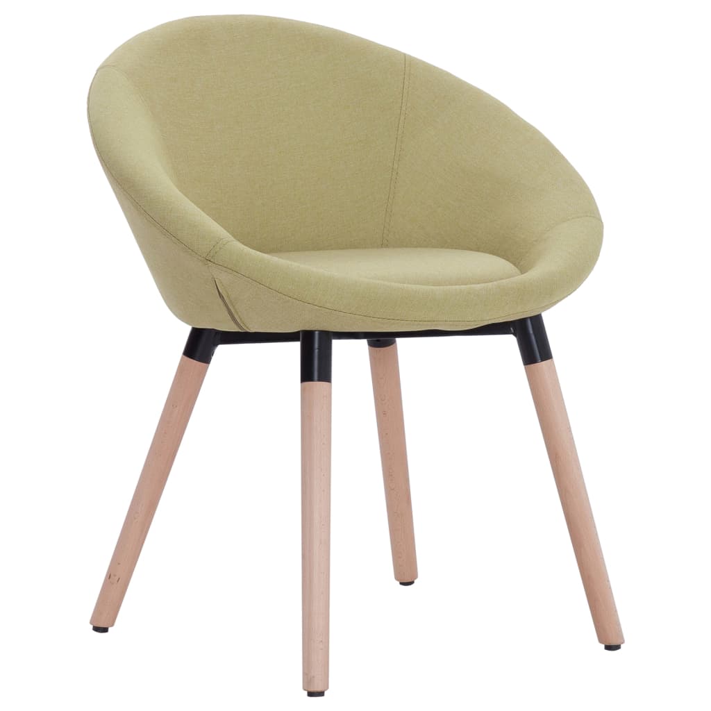 vidaXL Eetkamerstoelen 2 st stof groen