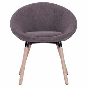 Jídelní židle 2 ks taupe textil - obrázek 4