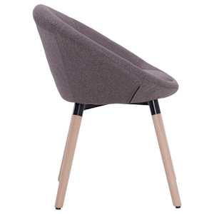 Jídelní židle 2 ks taupe textil - obrázek 5