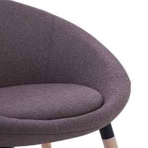 Jídelní židle 2 ks taupe textil - obrázek 7