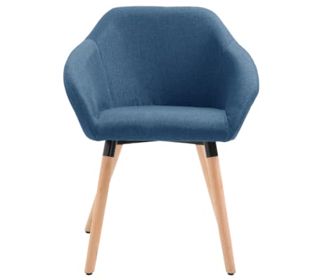 vidaXL Blagovaonska stolica od tkanine plava