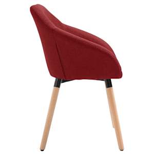 Jídelní židle vínová textil - obrázek 3