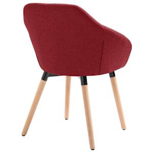 Jídelní židle vínová textil - obrázek 4