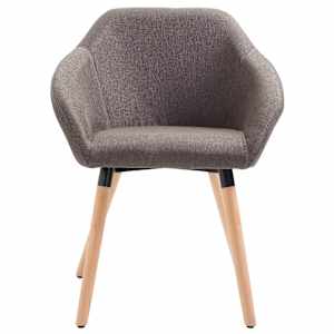 Jídelní židle taupe textil - obrázek 2