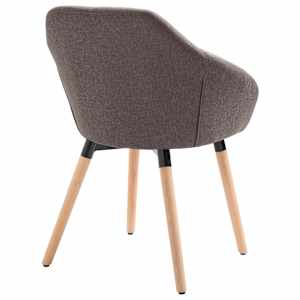 Jídelní židle taupe textil - obrázek 4