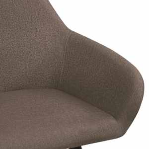 Jídelní židle 2 ks hnědé textil - obrázek 5