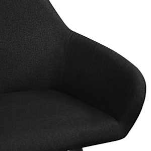 Jídelní židle 2 ks černé textil - obrázek 5