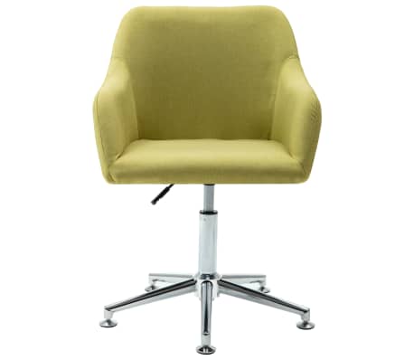 vidaXL zöld szövetborítású forgó étkezőszék