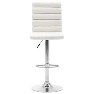 vidaXL Baro kėdė, baltos spalvos, dirbtinė oda