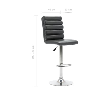 Détails sur vidaXL Chaise de Bar Gris Similicuir Bistro Comptoir Cuisine Salon Pub Maison Détails sur vidaXL Chaise de Bar Gris Similicuir Bistro Comptoir Cuisine Salon Pub Maison