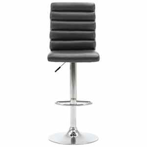 vidaXL Baro kėdė, pilkos spalvos, dirbtinė oda