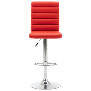 vidaXL Baro kėdė, raudonos spalvos, dirbtinė oda