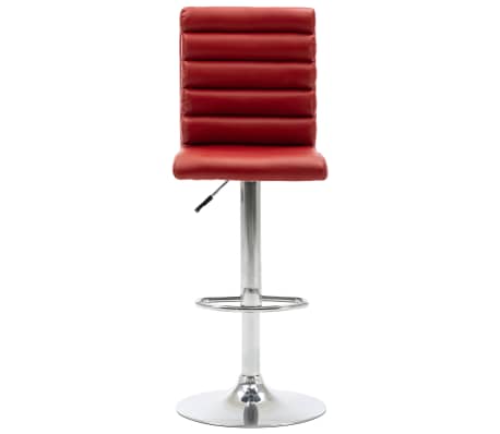 vidaXL Baro kėdė, raudonojo vyno spalvos, dirbtinė oda