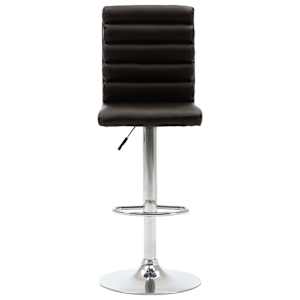 vidaXL Baro kėdės, 2 vnt., rudos spalvos, dirbtinė oda