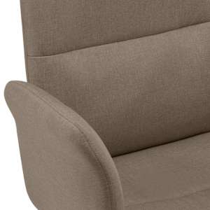 Kancelářská židle taupe textil - obrázek 6
