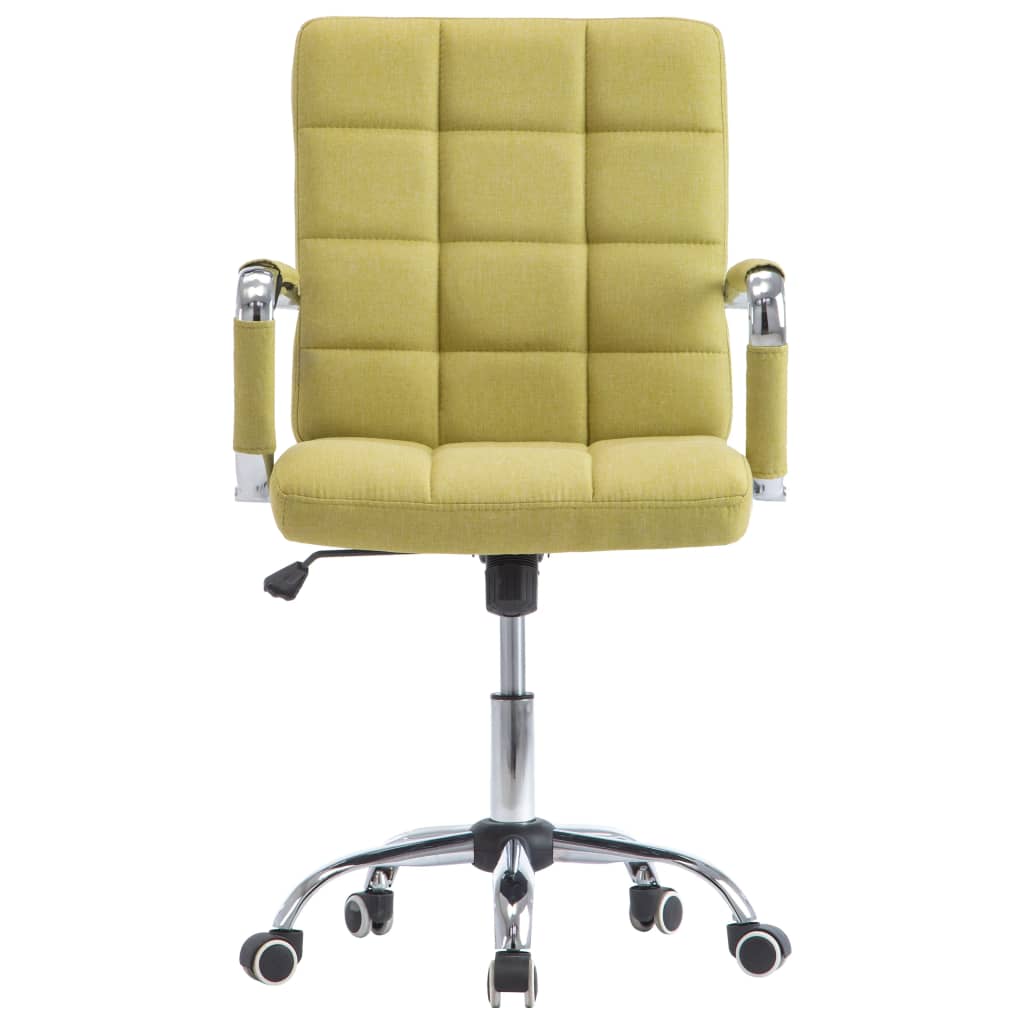 vidaXL Cadeira de escritório tecido verde