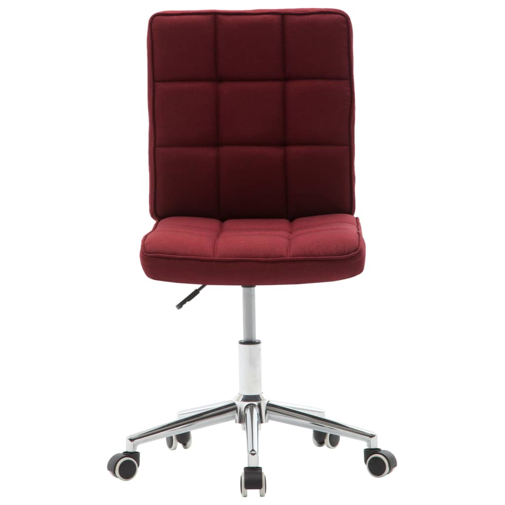 vidaXL Blagovaonska stolica od tkanine crvena boja vina