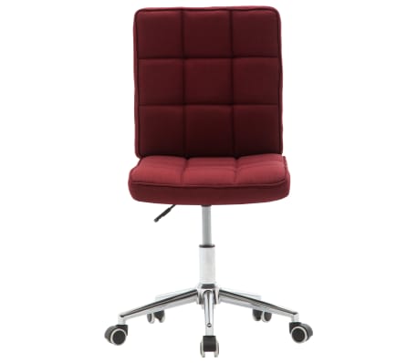 vidaXL Blagovaonska stolica od tkanine crvena boja vina