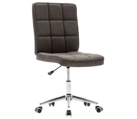 vidaXL Eetkamerstoelen 2 st stof donkergrijs