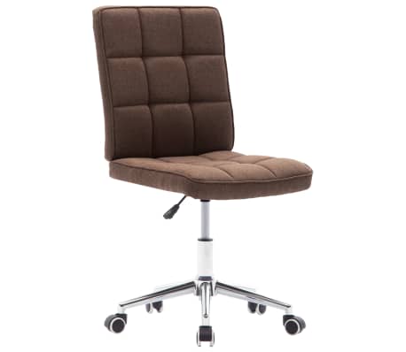 vidaXL Eetkamerstoelen 2 st stof bruin