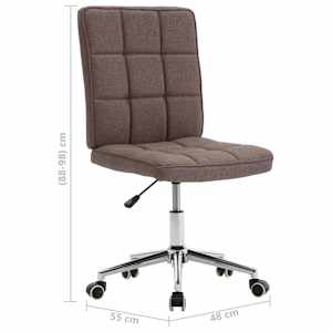 Jídelní židle 2 ks taupe textil - obrázek 9