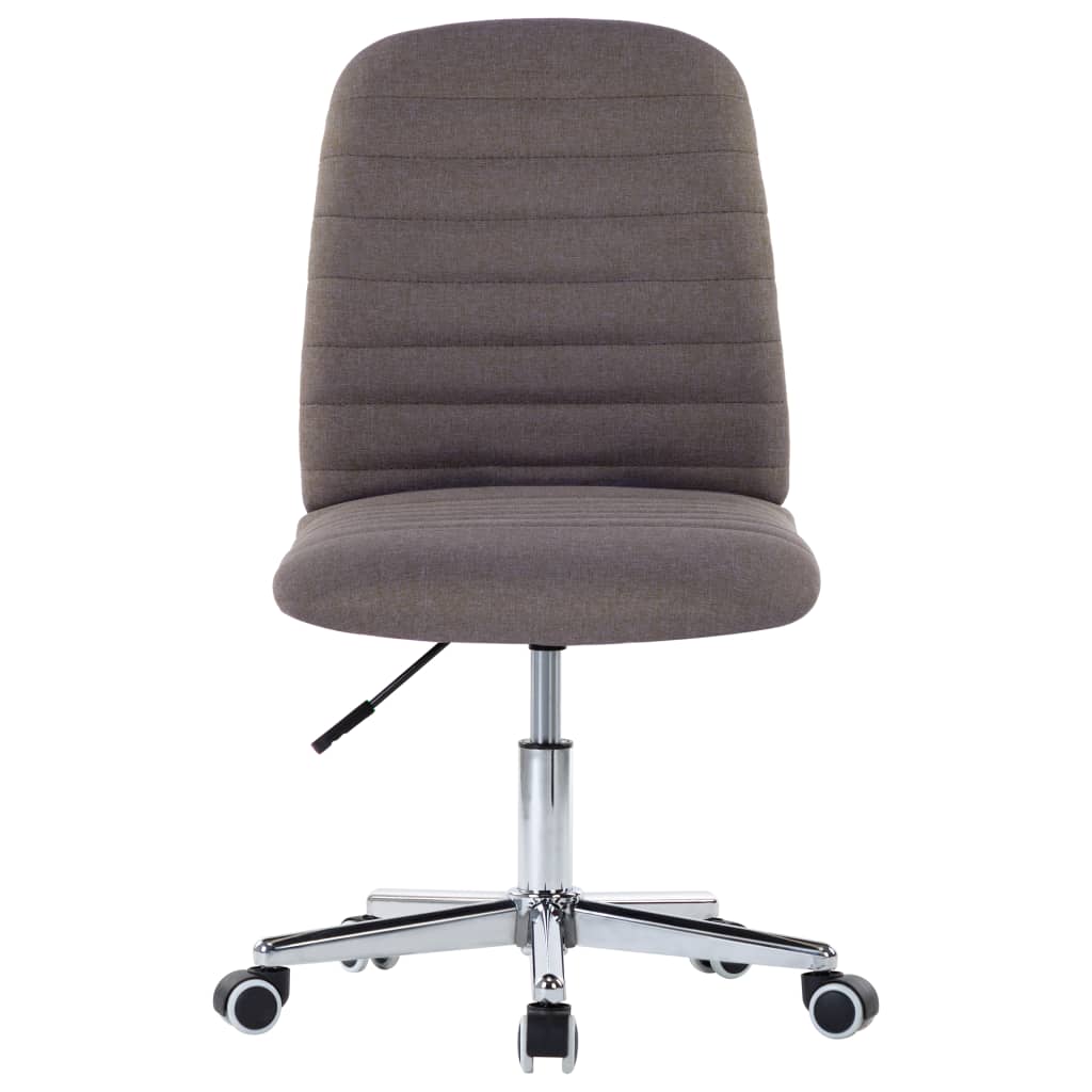 vidaXL Pasukama biuro kėdė, taupe spalvos, audinys
