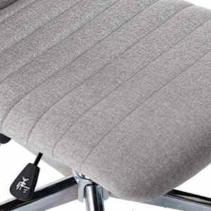 Jídelní židle 2 ks světle šedé textil - obrázek 8